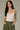 Sleeveless Double V- Neck Shirtail Hem Knit Tank W/ Lace Detail