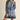 FRONT TIE KEYHOLE LONG SLEEVE MINI DRESS WITH BINDING