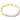 ASHTON HALF CHAIN BRACELET GOLD WHITE PEARL