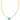 Mini Cailin Necklace Gold Blue Violet Crystal