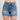 HW Tummy Control Cool Denim Double Waistband Shorts