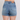 HW Tummy Control Cool Denim Double Waistband Shorts