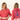 Faded Red French Terry Hoodie w/Nautical Blue Print