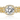 BRILLIANT CENTER THREE RING STACK FINISHED IN GOLD