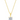 PRINCESS CUT SOLITAIRE BEZEL PENDANT FINISHED IN GOLD