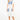 White and blue embroidered dress