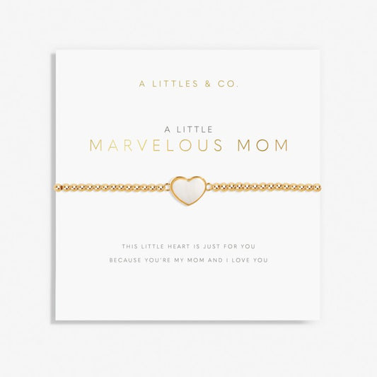 Gold A Little 'Marvelous Mom' Bracelet