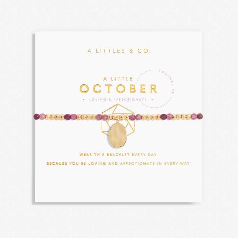 Birthstone A Little October Bracelet in Gold-Tone Plating