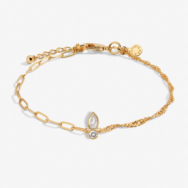Stacks Of Style Organic Shape Bracelet Set in Gold-Tone Plating