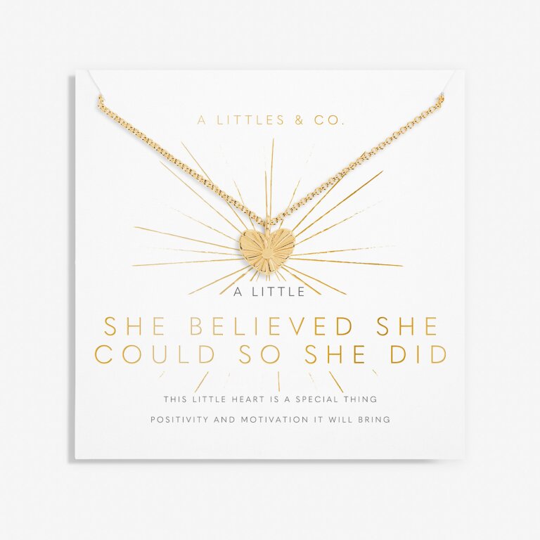 A Little 'She Believed She Could So She Did' necklace
