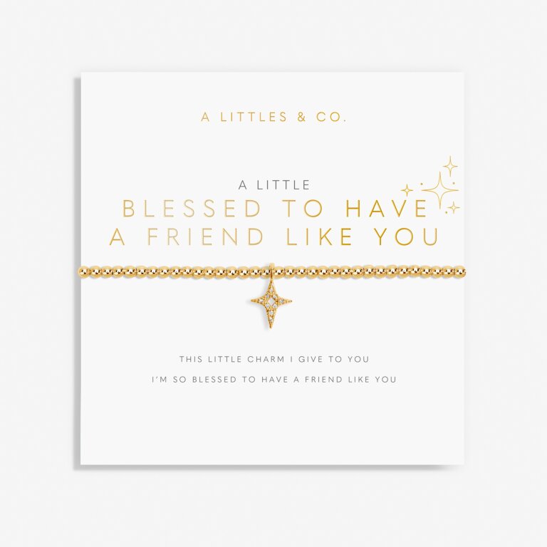 A Little 'Blessed To Have A Friend Like You' Bracelet