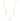 Bezel 16" Necklace Finished in 18kt Yellow Gold -2mm