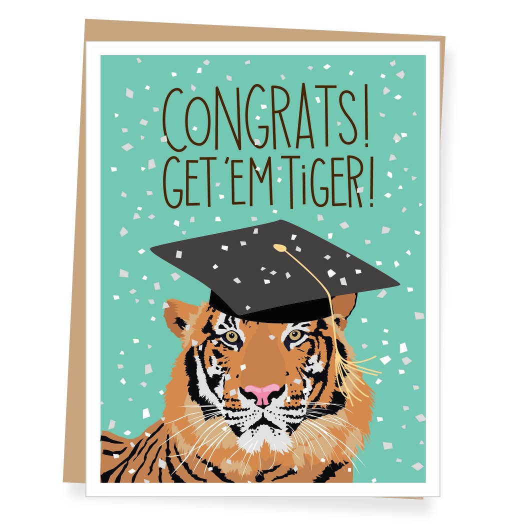 Get 'Em Tiger Graduation Card – Koala Boutique