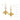 Gold Bee and Genuine Freshwater Pearl Earrings