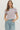 Striped Short Puff Sleeve Knit Top