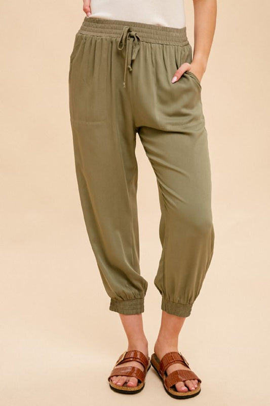 Elastic waist pants