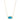 Elisa Short Pendant Necklace Gold Turquoise Magnesite