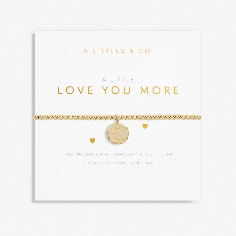 a Little Love You More Gold Plated Bracelet