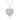 Multicut Pave Heart Shaped 16'' Extending Necklace