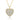 Multicut Pave Heart Shaped 16'' Extending Necklace