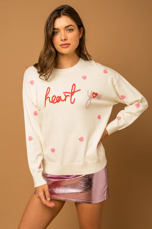 "I Heart You" Sweater