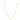 Prism Baguette 16" Necklace Finished in 18kt Yellow Gold