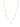 Prism Baguette 16" Necklace Finished in 18kt Yellow Gold