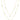 Prism Baguette 36" Necklace Finished in 18kt Yellow Gold