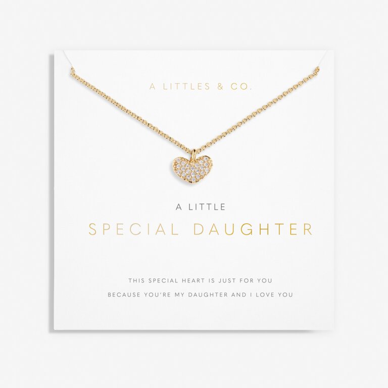 A LITTLE | SPECIAL DAUGHTER | Gold | Necklace | 18 1/8" + 1 15/16" extender