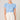 Brooke Ruffle Shoulder Cotton Knit Top Baby Blue