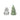 Stoneware Snowman & Tree Salt & Pepper Shakers, Set of 2